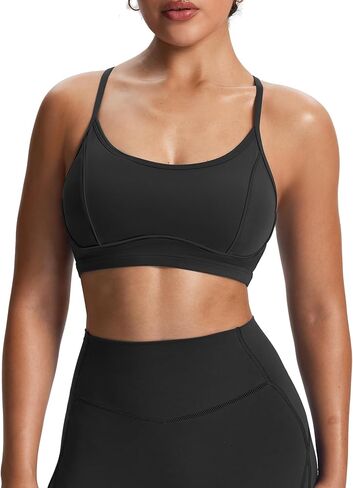 Aoxjox Women's Workout Sports Bras Fitness Training Gym Lexi Lined Bra Yoga Crop Tank in Saudi Arabia