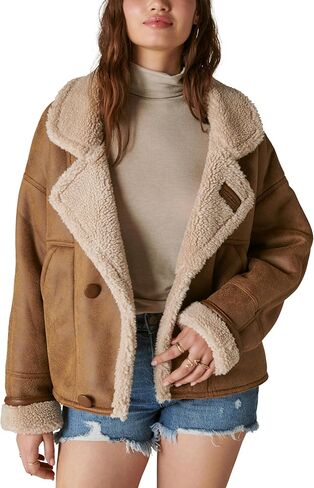 سترة Lucky Brand النسائية من Lucky Brand للسيدات من الشيرلينغ الصناعي in Saudi Arabia