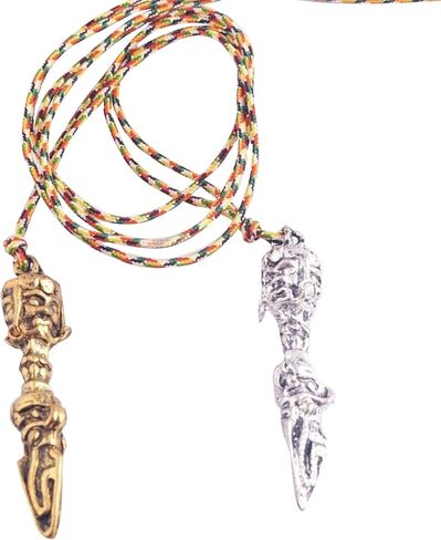 fengshuisale 2pcs Tibetan Copper Brass Buddha Hand Vajra Dorje Tibet Necklace Y1363 in Saudi Arabia