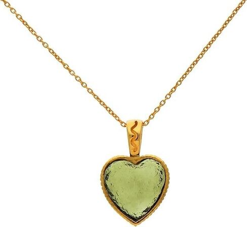 Authentic Rough Moldavite Pendant Necklace, 14k Gold Vermeil, Certified Czech Moldavite, Healing Crystal, Handmade Charm, Birthday Gift in Saudi Arabia