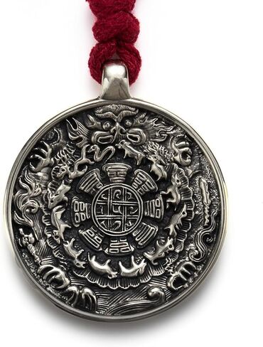 LUCKY DOLMA Tibetan Monk Handmade Blessed Thokcha Nine Palace Bagua Talisman Pendant for Men & Women - Gift of Amulet for Protection, Lucky&Health from the Himalayas. in Saudi Arabia