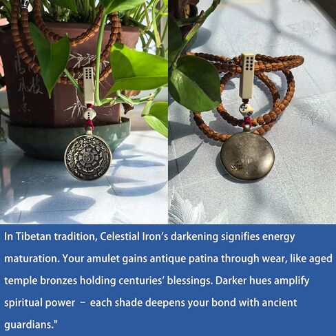 LUCKY DOLMA Tibetan Monk Handmade Blessed Thokcha Nine Palace Bagua Talisman Pendant for Men & Women - Gift of Amulet for Protection, Lucky&Health from the Himalayas. in Saudi Arabia