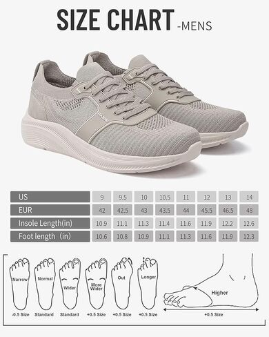 ITAZERO Men’s Wide Toe Box Wide Width Hands-Free Slip-On Shoes, Walking Sneakers with Arch Support for Plantar Fasciitis, Diabetic Swollen Feet in Saudi Arabia