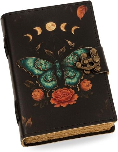 Butterfly Luna Moth Book of Spells Grimoire Book of Shadows Ouija Witchy Journal in Saudi Arabia