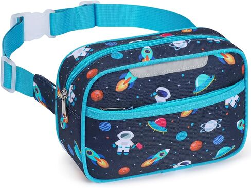 Belt Bags Kids Cute Fanny Pack for Boys Crossbody Personalized Toddler Purses Waist Pack 3 Year Old Gifts (Black Dinasour) in Saudi Arabia