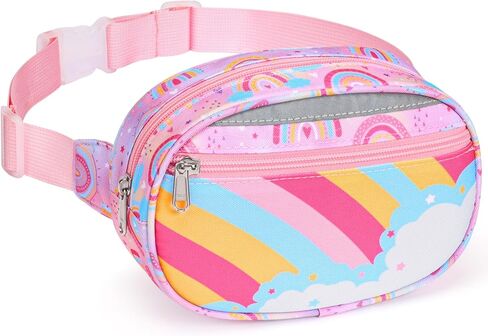 Belt Bags Kids Cute Fanny Pack for Boys Crossbody Personalized Toddler Purses Waist Pack 3 Year Old Gifts (Black Dinasour) in Saudi Arabia
