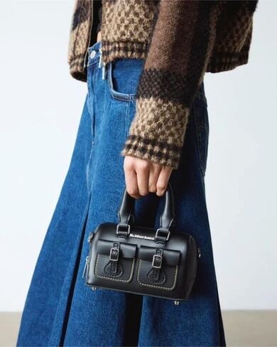 Dr. Martens Leather Mini Top Handle Bag, Black Kiev in Saudi Arabia