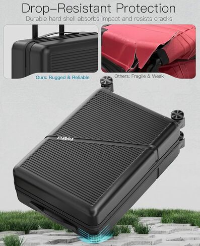 Carry On Luggage Airline Approved 20 Inch Hardside Suitcase with Spinner Wheels, Lightweight PC Rolling Luggage with TSA Lock & USB Charging Port for Travel in Saudi Arabia