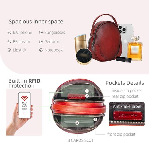 Iswee Small Crossbody Bags for Women Travel Leather Shoulder Bag Mini Purses and Handbags Designer Satchel Ladies Hand Bag in Saudi Arabia