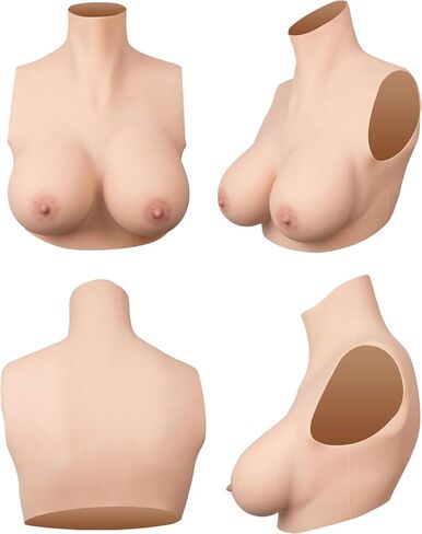 Fake Boobs Silicone Breastplate Breast Forms Cosplay Breasts Enhancers Forms B-H Cup For Transgender Drag Queen Cosplay in Saudi Arabia