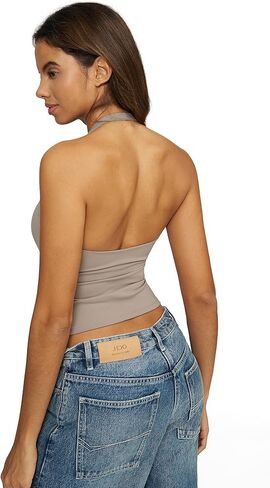 ABOCIW Workout Sets for Women 2 Piece Wrap Halter Tank Top High Waist Biker Shorts Yoga Pilates Outfits in Saudi Arabia