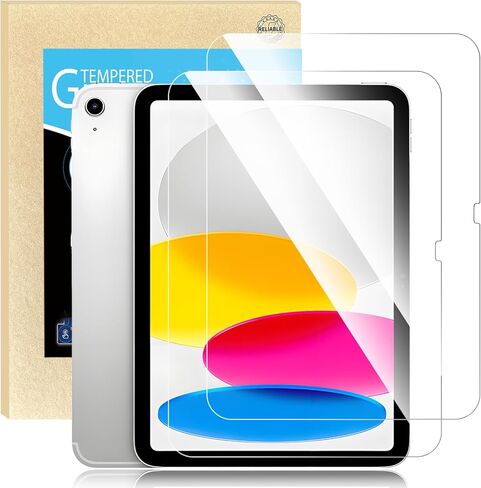 Screen Protector for iPad Pro 13 inch M4 2024 7th Generation, 2 Packs 9H Tempered Glass Film with 2 Packs Camera Protector, High Sensitivity, Scratch Resistant, HD Clarity in Kuwait