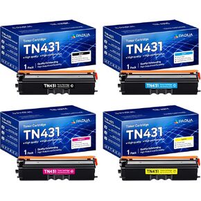 خرطوشة حبر TN431 TN-431 مكونة من 4 عبوات متوافقة مع TN 431 TN431BK مجموعة خرطوشة حبر رباعية الألوان بديلة لطابعة Brother TN431 HL-L8260CDW HL-L8360CDW MFC-L8610CDW MFC-L8900CDW MFC-L9570CDW in Kuwait