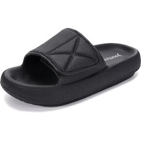 Joomra Slides for Women and Men Recovery Pillow Slippers Diabetic Sandals | Adjustable Strap | Dual Cushioned Thick Sole in Kuwait