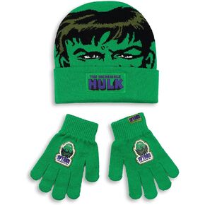 مجموعة قفازات وقفازات باللون الأخضر من Marvel The Incredible Hulk Boys | إكسسوارات تدفئة الشتاء للأطفال in Saudi Arabia