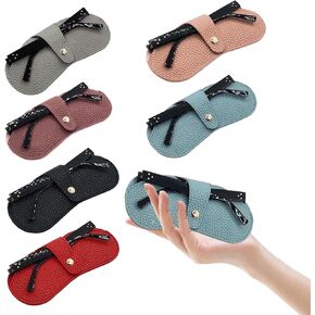 6 PCS Sunglasses Bag Slim Light Portable Glasses Pouch Protective Cover for Woman Man Daily Use Travel in Saudi Arabia
