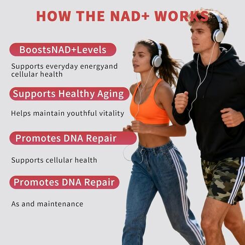 NAD Liquid Supplement, NAD+ Liquid Supplement 1000mg, with Nicotinamide Riboside, Resveratrol & PQQ, NAD Supplements for Men & Women, Healthy Aging & Boosts Cellular Energy – 30 Packs in Saudi Arabia