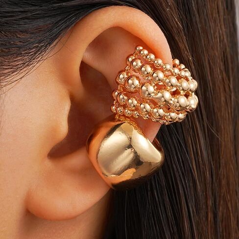 Ear Cuffs for Women Non Piercing Clip on Cartilage Earrings Stackable Jewelry Gift for Everyday or Christmas fall fashion jewelry womens fashion in Saudi Arabia