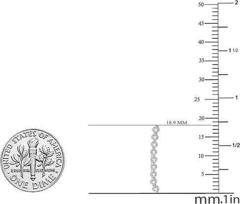 Dazzlingrock Collection 0.05 Carat (ctw) 10K Round White Diamond Women Crawler Curved Climber Earrings 1/20 CT, White Gold in Saudi Arabia