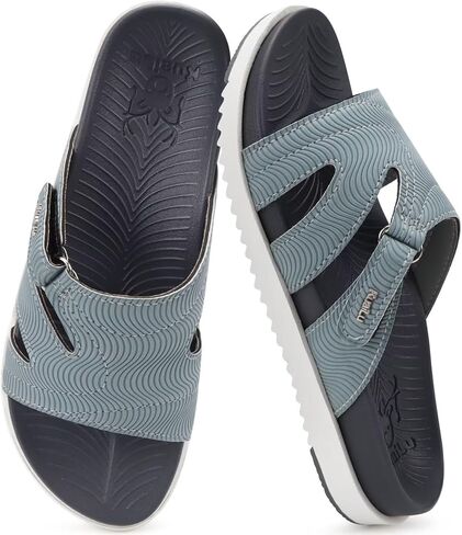 KuaiLu Womens Dressy Orthopedic Sandals Lightweight Cushion Foam Slides Sport Recovery Walking Slippers with Plantar Fasciitis Arch Support in Saudi Arabia