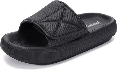 Joomra Slides for Women and Men Recovery Pillow Slippers Diabetic Sandals | Adjustable Strap | Dual Cushioned Thick Sole in Saudi Arabia