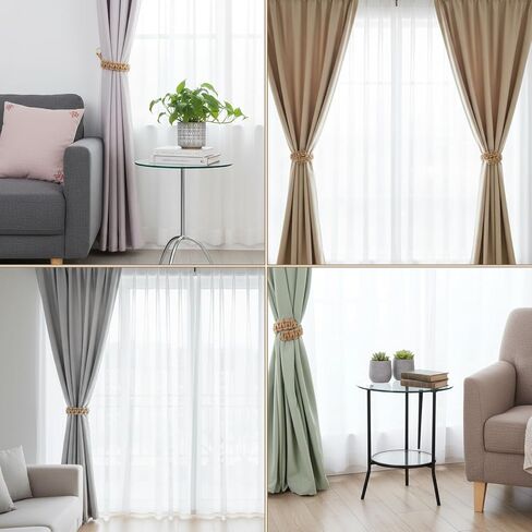 6 قطع من ستائر بوهو، ستائر في الهواء الطلق، ستائر ريفية، ستائر زخرفية مصنوعة يدويًا للمنزل والمكتب وغرفة النوم الخارجية in Kuwait