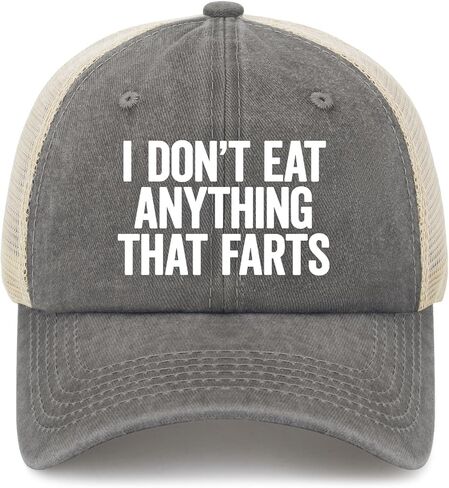 I Don't Eat Anything That Farts Golf Hats Cycling Caps for Daughter in Saudi Arabia