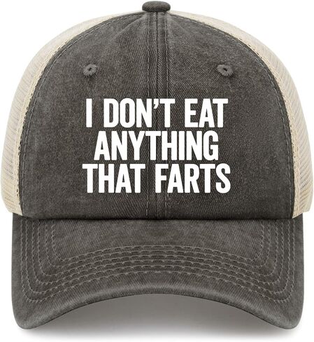 I Don't Eat Anything That Farts Golf Hats Cycling Caps for Daughter in Saudi Arabia