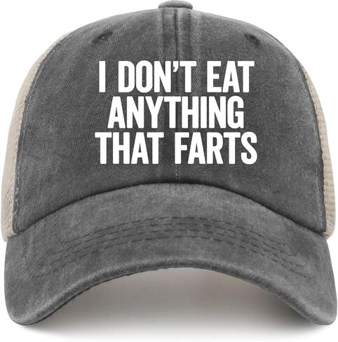 I Don't Eat Anything That Farts Golf Hats Cycling Caps for Daughter in Saudi Arabia