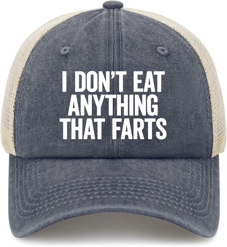 I Don't Eat Anything That Farts Golf Hats Cycling Caps for Daughter in Saudi Arabia
