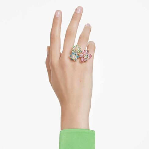 Swarovski Idyllia Flower Multicolor Ring, Crystal, No Gemstone in Kuwait