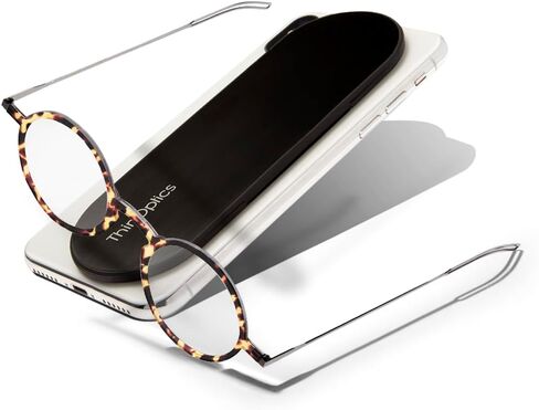 نظارات القراءة دائمًا معك من ThinOptics مع حافظة رفيعة - يمكن توصيل القارئ بهاتفك أو جهازك اللوحي أو وضعه في جيبك in Kuwait
