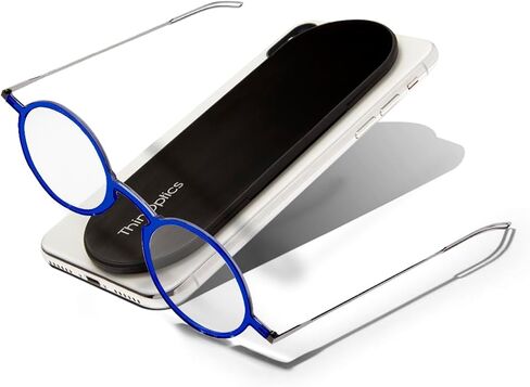 نظارات القراءة دائمًا معك من ThinOptics مع حافظة رفيعة - يمكن توصيل القارئ بهاتفك أو جهازك اللوحي أو وضعه في جيبك in Kuwait