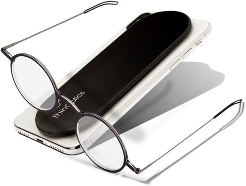 نظارات القراءة دائمًا معك من ThinOptics مع حافظة رفيعة - يمكن توصيل القارئ بهاتفك أو جهازك اللوحي أو وضعه في جيبك in Kuwait