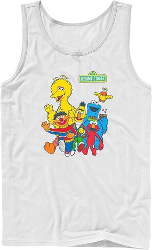 تيشيرت Sesame Street Main Group Shot بدون أكمام للرجال in Kuwait