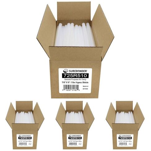 Surebonder 725R510 10-Inch All Temperature Glue Sticks, 90 Pieces in Kuwait