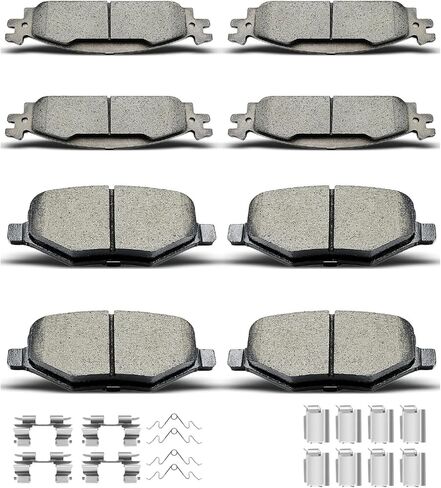 Front Rear Ceramic Brake Pads Fit For Lexus GX460 2010-2017,For Lexus GX470 2003-2009,For Toyota 4Runner 2003-2017,For Toyota FJ Cruiser 2007-2014,For Toyota Sequoia 2001-2007 in Saudi Arabia