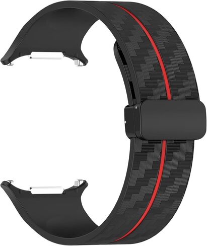 Carbon Fiber Pattern Strap for Galaxy Watch 7 Ultra 47mm Silicone Band for Galaxy Watch 7 Ultra Bracelet in Saudi Arabia