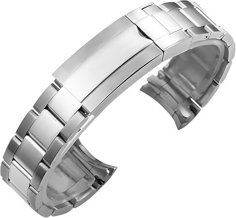 Watch Band Strap Replacement For Rolex GMT Datejust Submariner Watch band Male Antirust Solid Stainless Curved Interface Steel Strap in Saudi Arabia