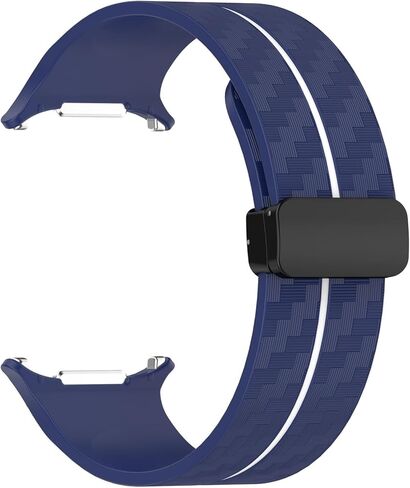 Carbon Fiber Pattern Strap for Galaxy Watch 7 Ultra 47mm Silicone Band for Galaxy Watch 7 Ultra Bracelet in Saudi Arabia