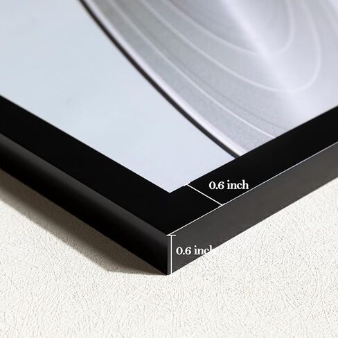 eletecpro 12.5x12.5 إطار سجل أسود، قوي وخفيف الوزن، إطار ألبوم PVC مصنوع لعرض سجلات الفينيل، ديكور منزلي للجدار سهل التعليق يناسب أغطية LP مقاس 12x12، 4 عبوات in Kuwait