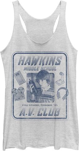 Fifth Sun Stranger Things Mike Hawkins Av President Women's Racerback Tank Top in Saudi Arabia