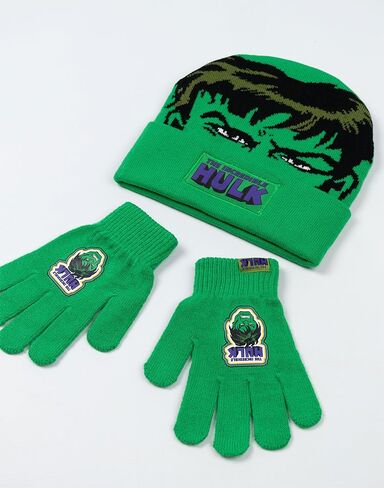 مجموعة قفازات وقفازات باللون الأخضر من Marvel The Incredible Hulk Boys | إكسسوارات تدفئة الشتاء للأطفال in Saudi Arabia