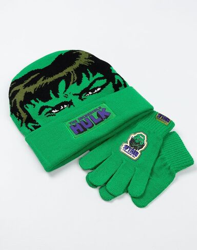 مجموعة قفازات وقفازات باللون الأخضر من Marvel The Incredible Hulk Boys | إكسسوارات تدفئة الشتاء للأطفال in Saudi Arabia