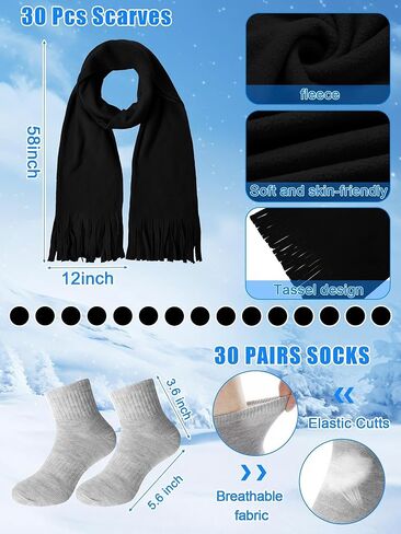 150 Pcs Bulk Kids Winter warm kit Hat Glove Scarf Sock and Organza Bags, Homeless Care Package Supplies Winter Gift in Saudi Arabia