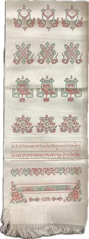 Karma Handicrafts Tibetan Buddhist Prayer Offering Silk Khada Khata Khatak Auspicious Scarf Nepal in Saudi Arabia