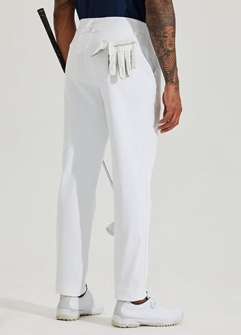 Mens Golf Pants Stretch Dress Pants Slim Fit Quick Dry Casual Work Pants with Pockets 30"/32" in Saudi Arabia