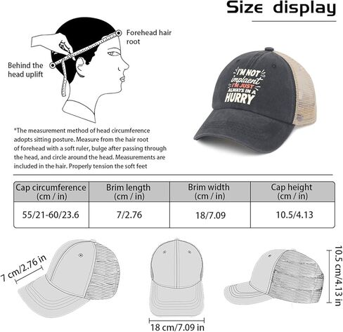 I'm Not Impatient I'm Just Always in A Hurry Hat for Mens Cool Washed in Saudi Arabia