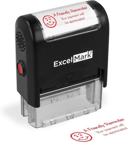 Caution 90 Days Past Due - Self Inking Bill Collection Stamp in Red Ink in Saudi Arabia
