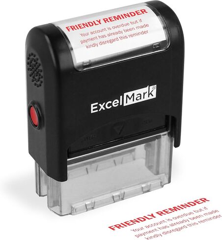 Caution 90 Days Past Due - Self Inking Bill Collection Stamp in Red Ink in Saudi Arabia